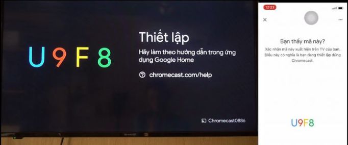 thiet lap google chrome cast 2